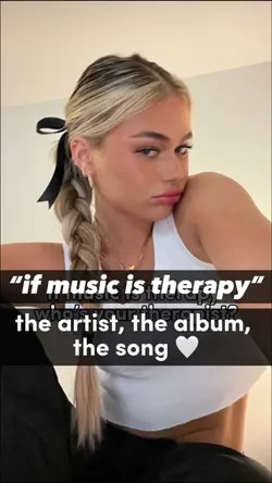 music is therapy 🤍