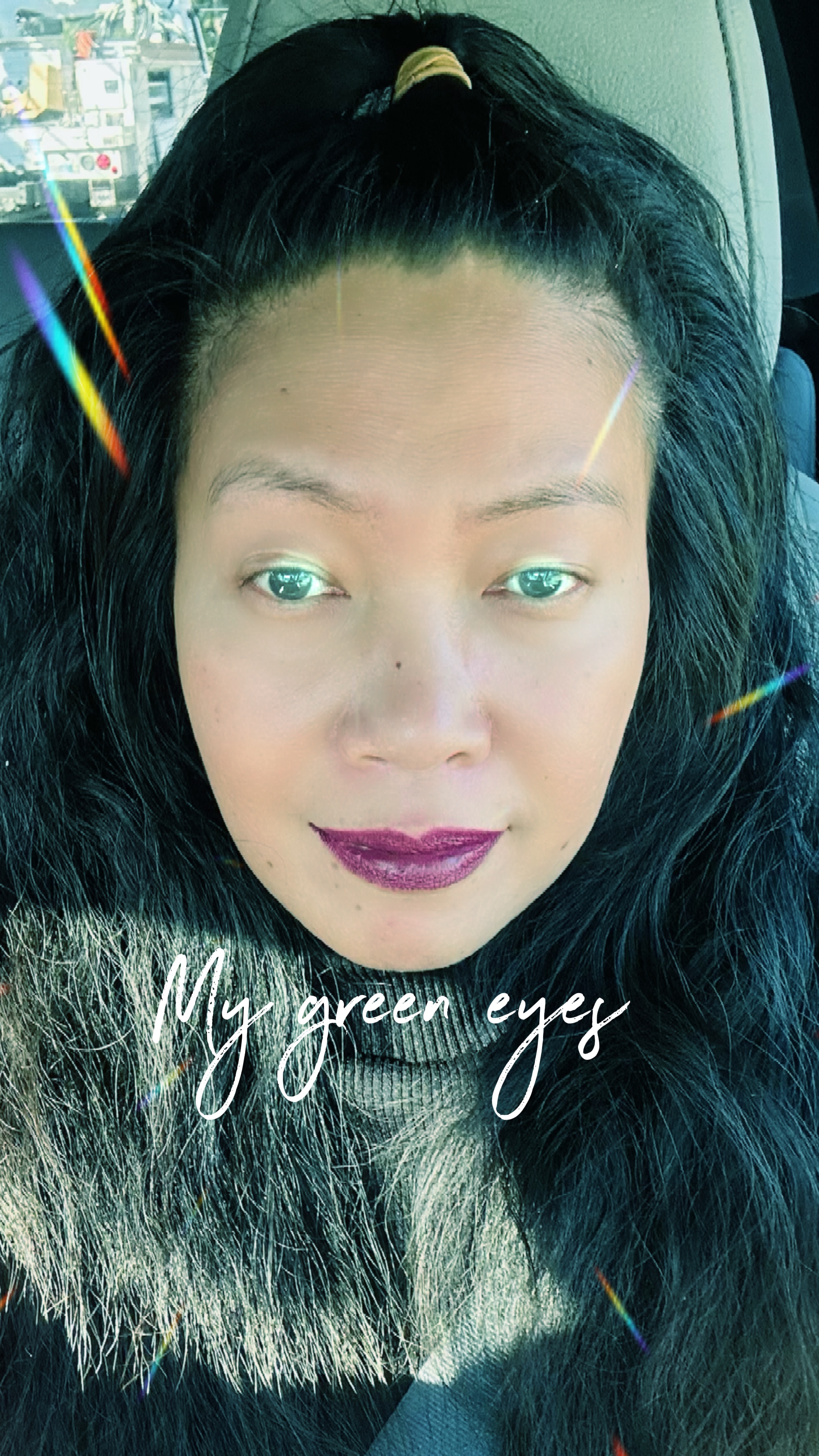 Effet yeux verts 