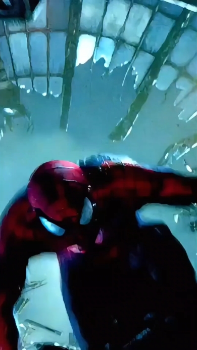 Hero saves girl. 