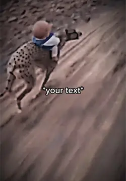 Baby cheetah run