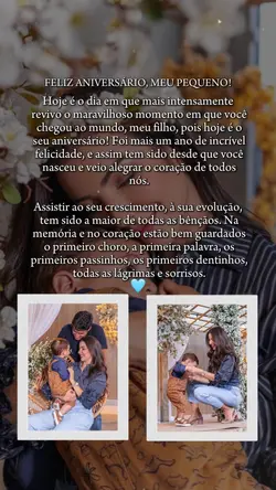 Parabéns meu pequeno