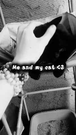 me and my cat <3