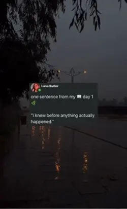 rainy text overlay